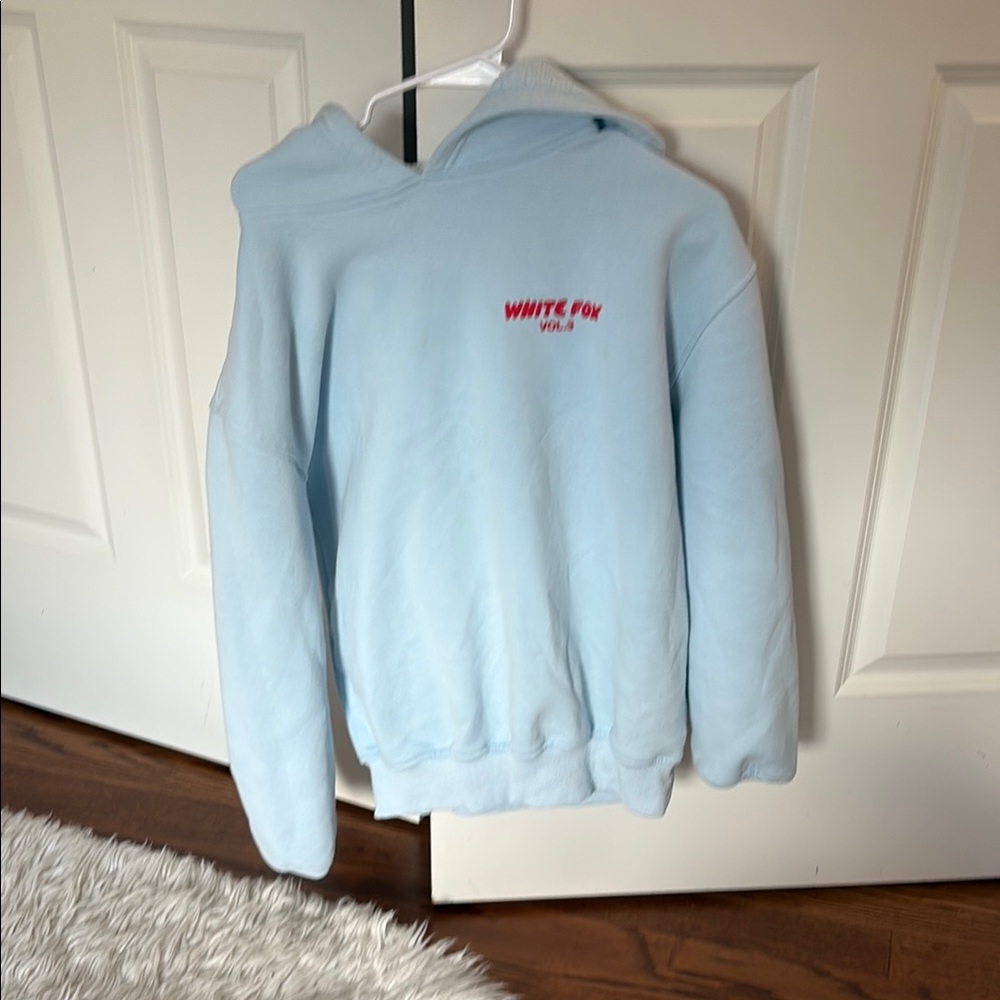 White Fox Boutique Light Blue Offstage Hoodie